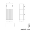 Armário lateral BELDIVO 95 cm