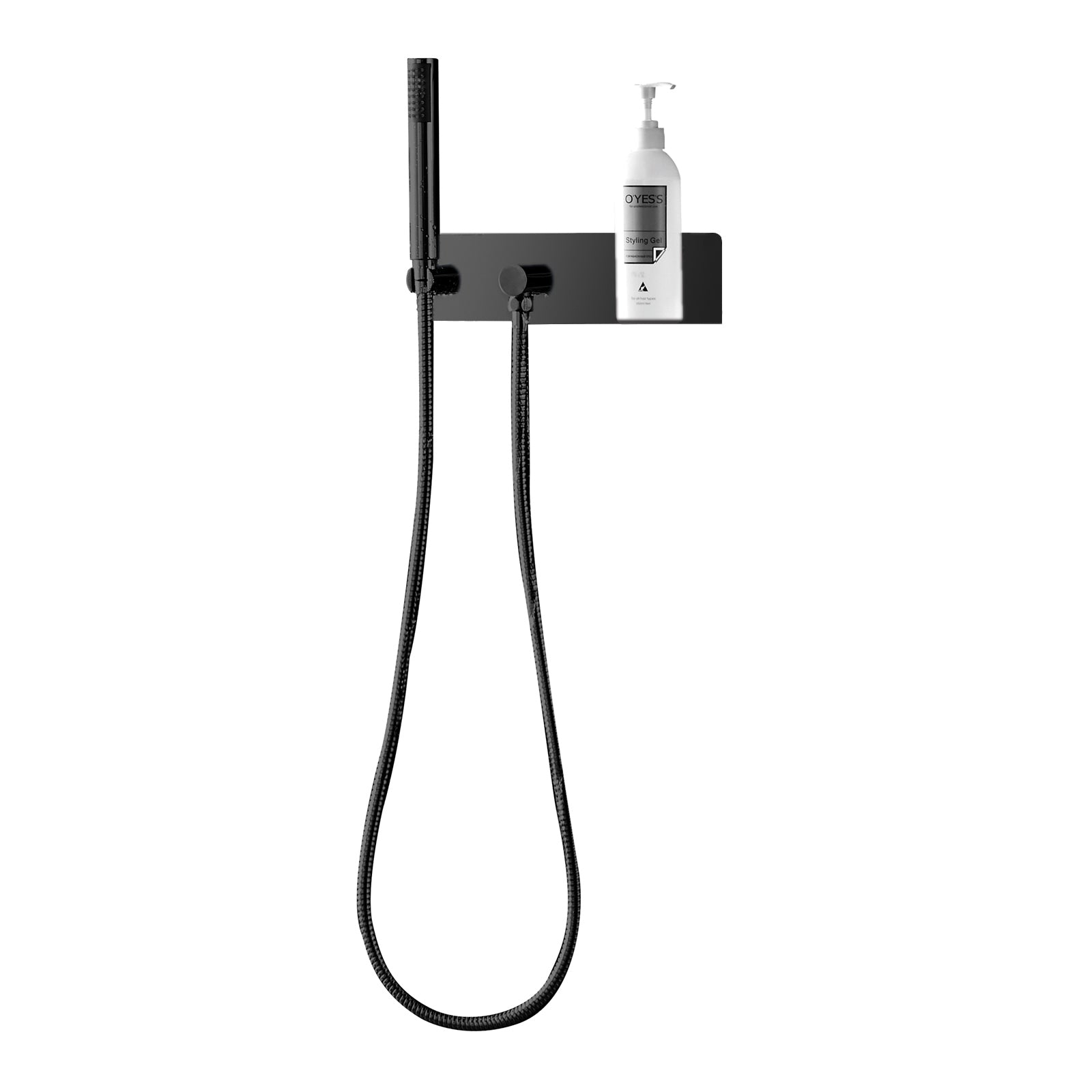 Suporte e fornecimento de chuveiro de mão CZT050-1 - Preto