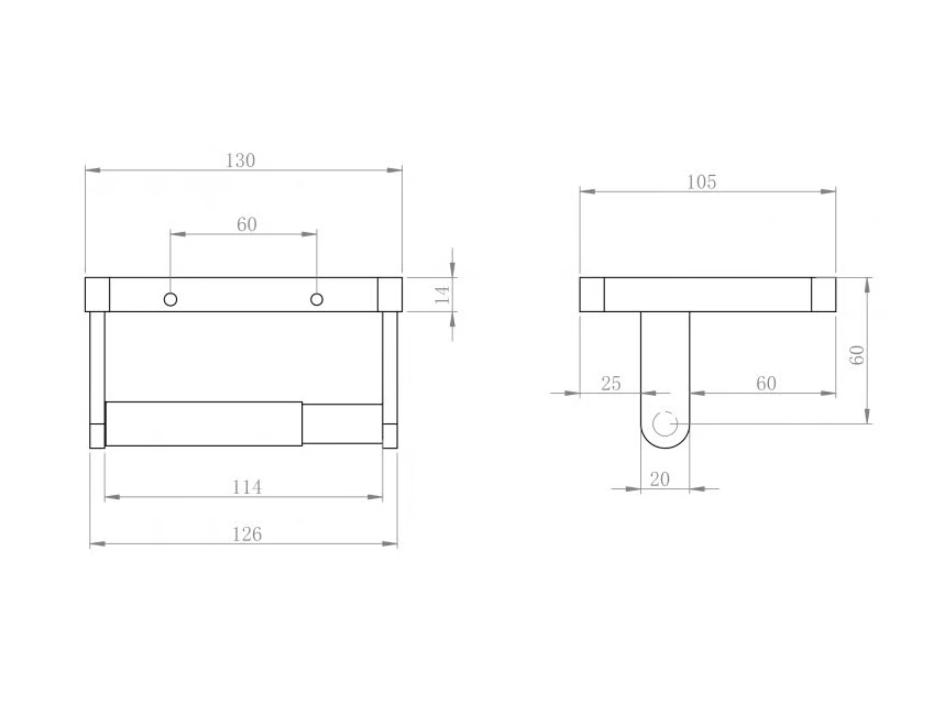 Suporte para rolos de papel higiénico SDLTPH