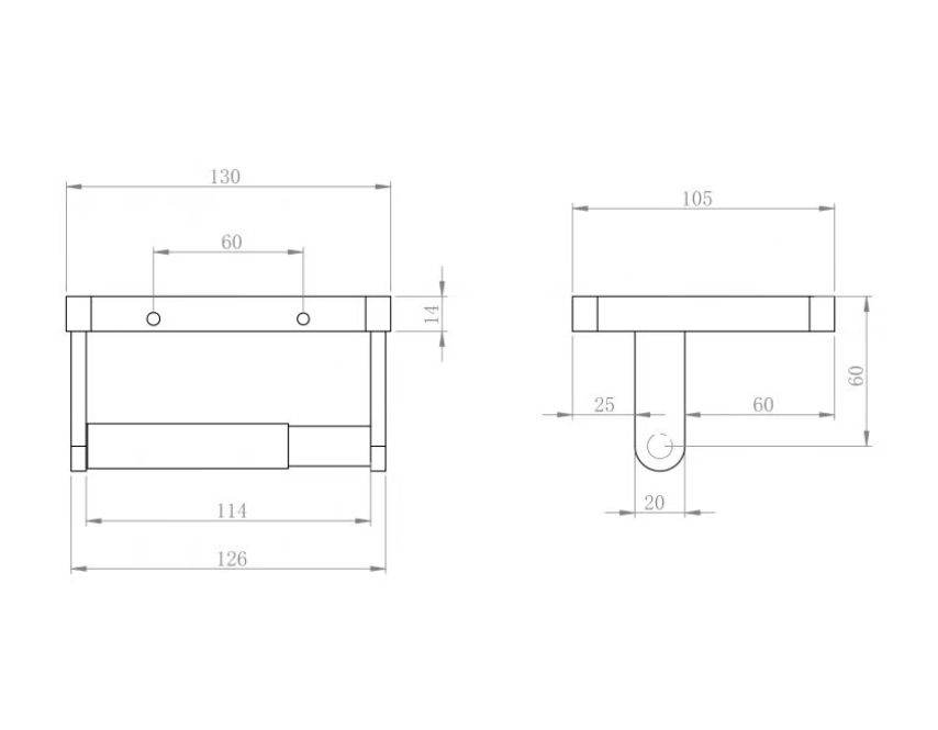 Suporte para rolos de papel higiénico SDLTPH