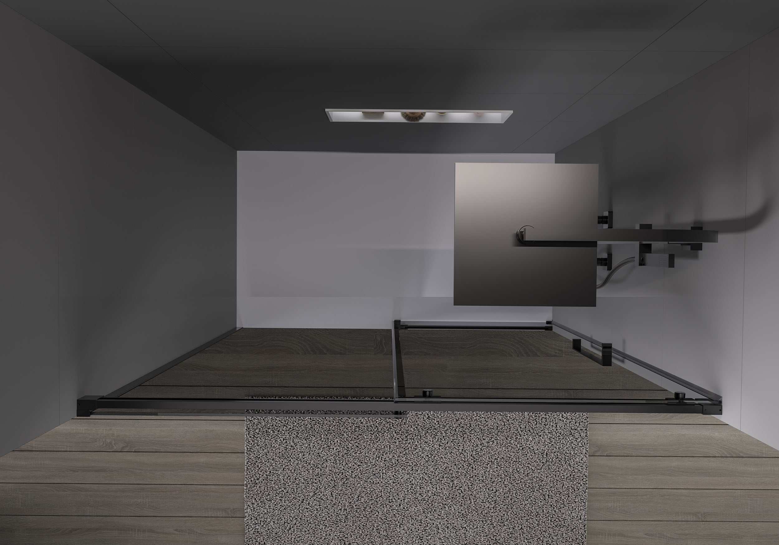 Chuveiro de encastrar com porta de correr Soft-Close DX906 FLEX