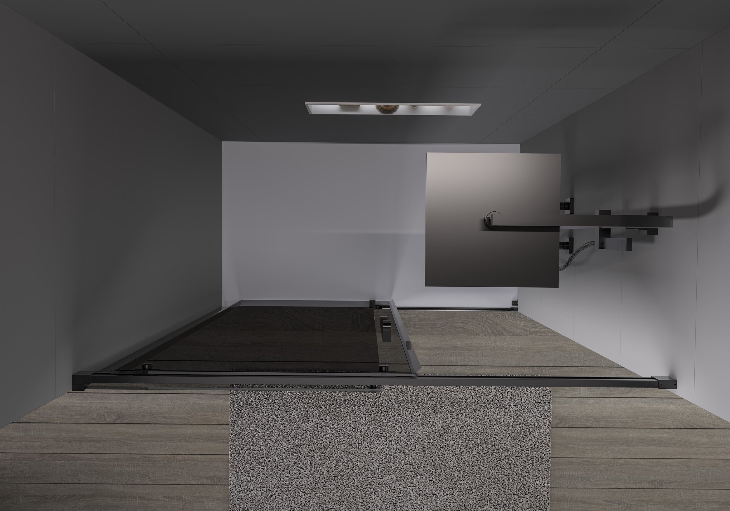Chuveiro de encastrar com porta de correr Soft-Close DX906 FLEX