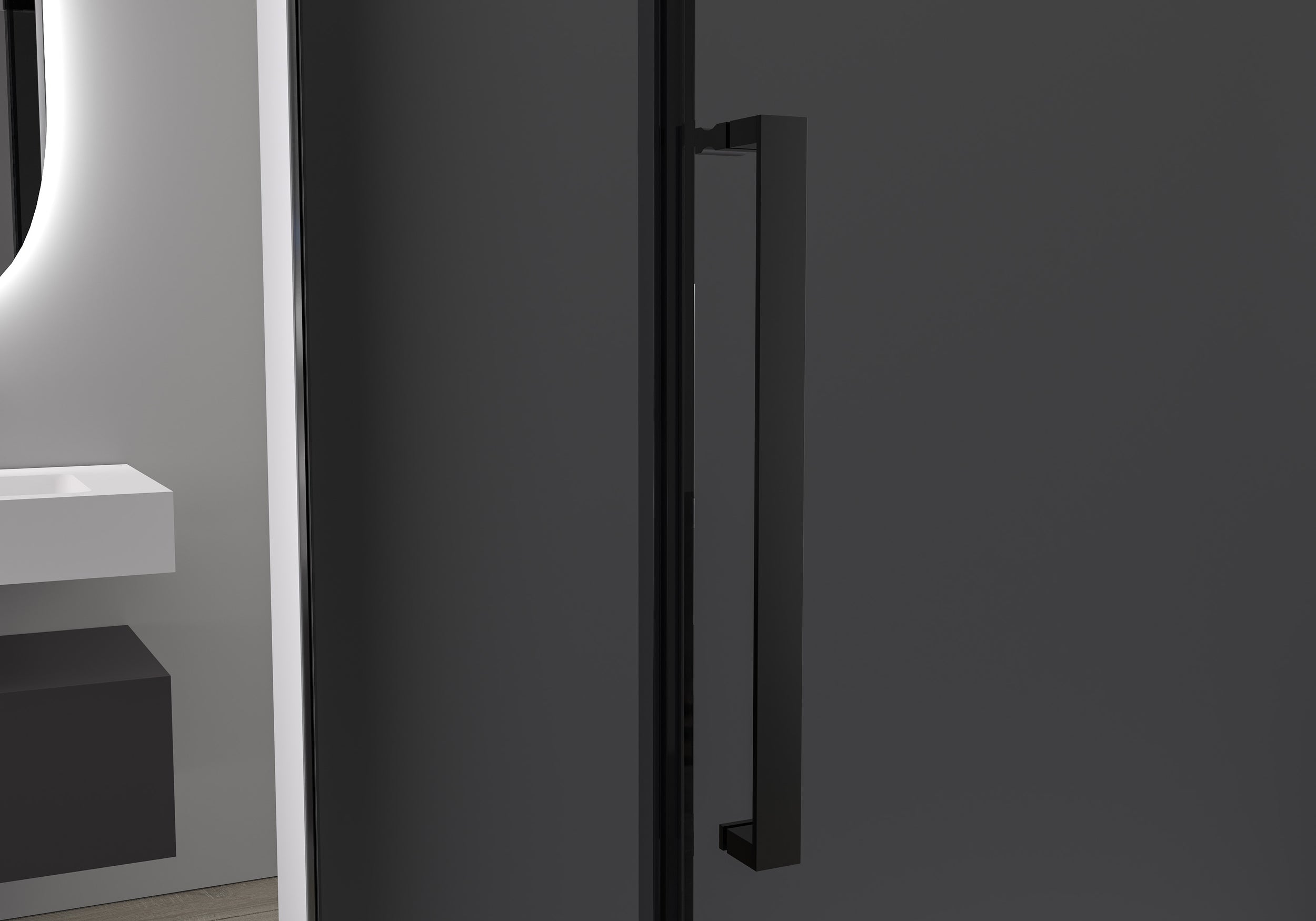 Chuveiro de encastrar com porta de correr Soft-Close DX906 FLEX