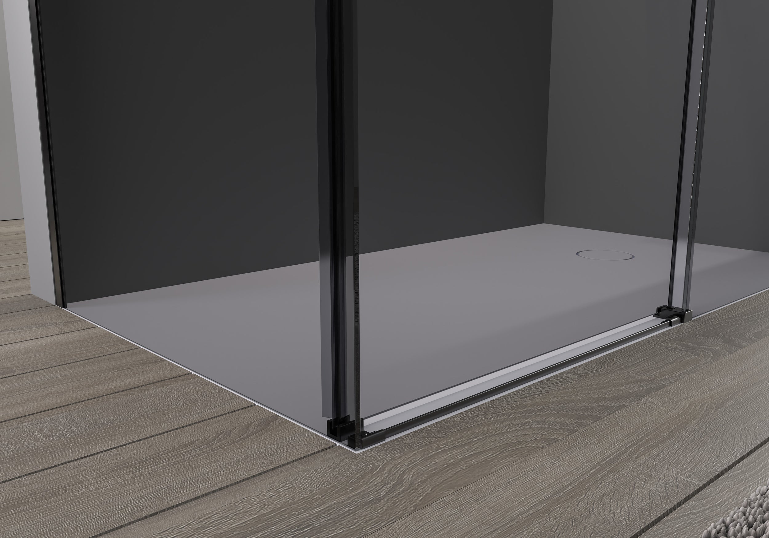 Duche de canto com porta de correr Soft-Close DX906 FLEX