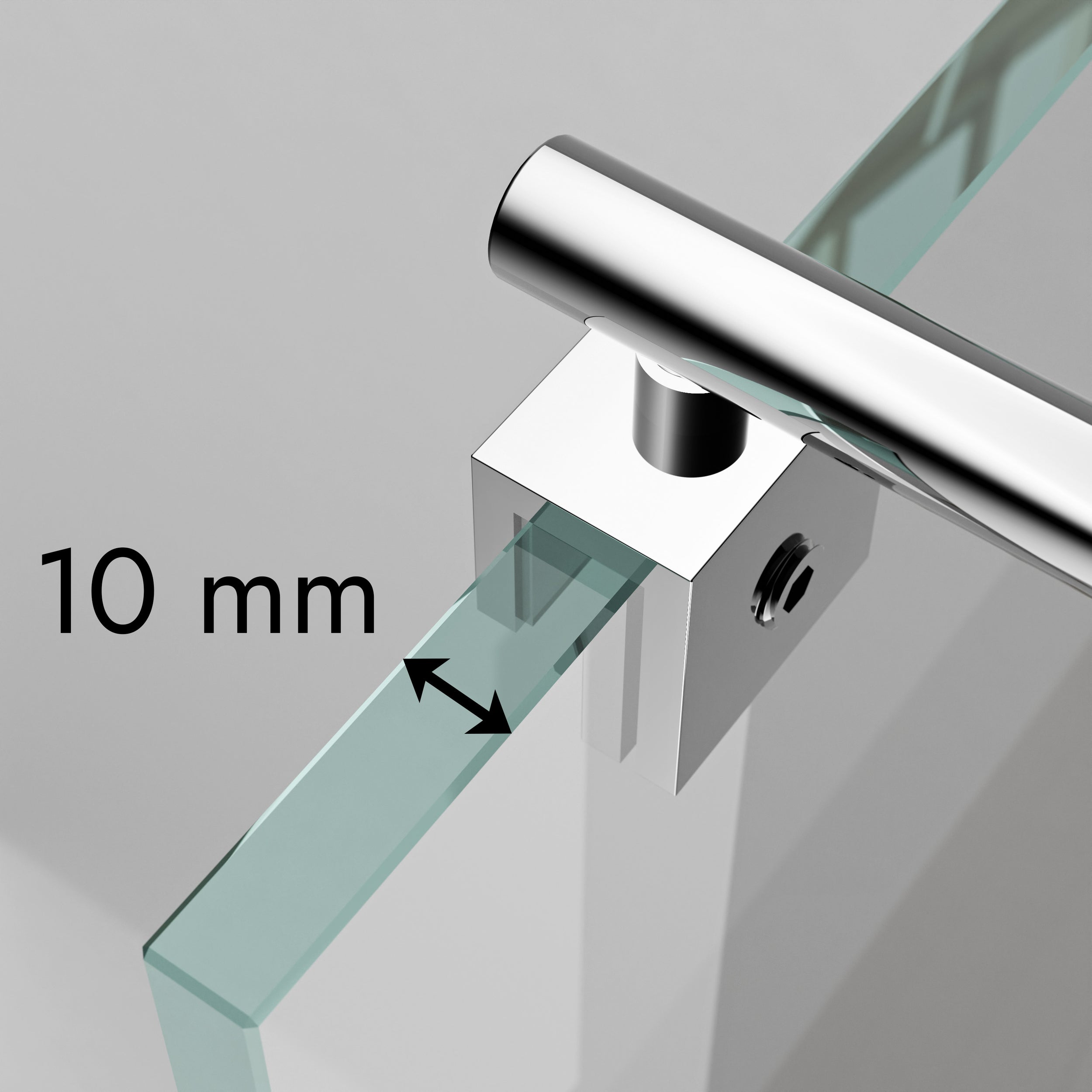 Divisória de duche Walk-In Nano real glass EX101