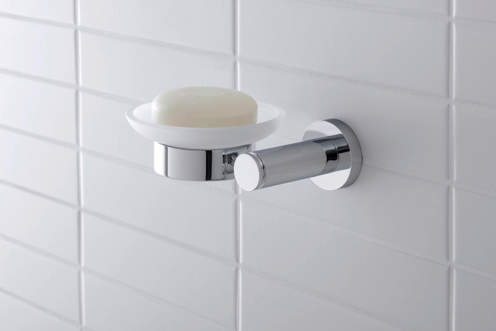 Duravit D-Code saboneteira Ø10 cm para 1 sabão