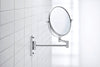 Espelho de toucador Duravit D-Code, giratório, Ø 20 cm, cromado