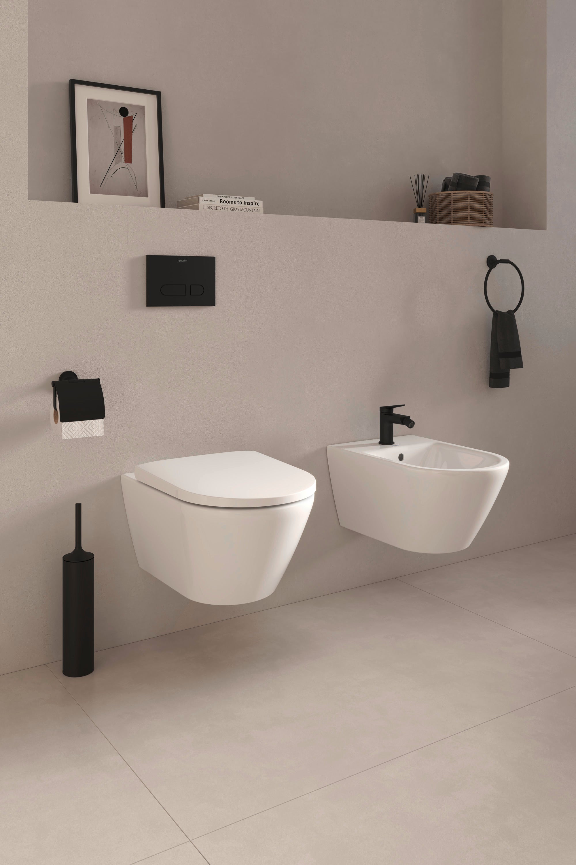 Duravit DuraSystem placa de ativação mecânica para WC
