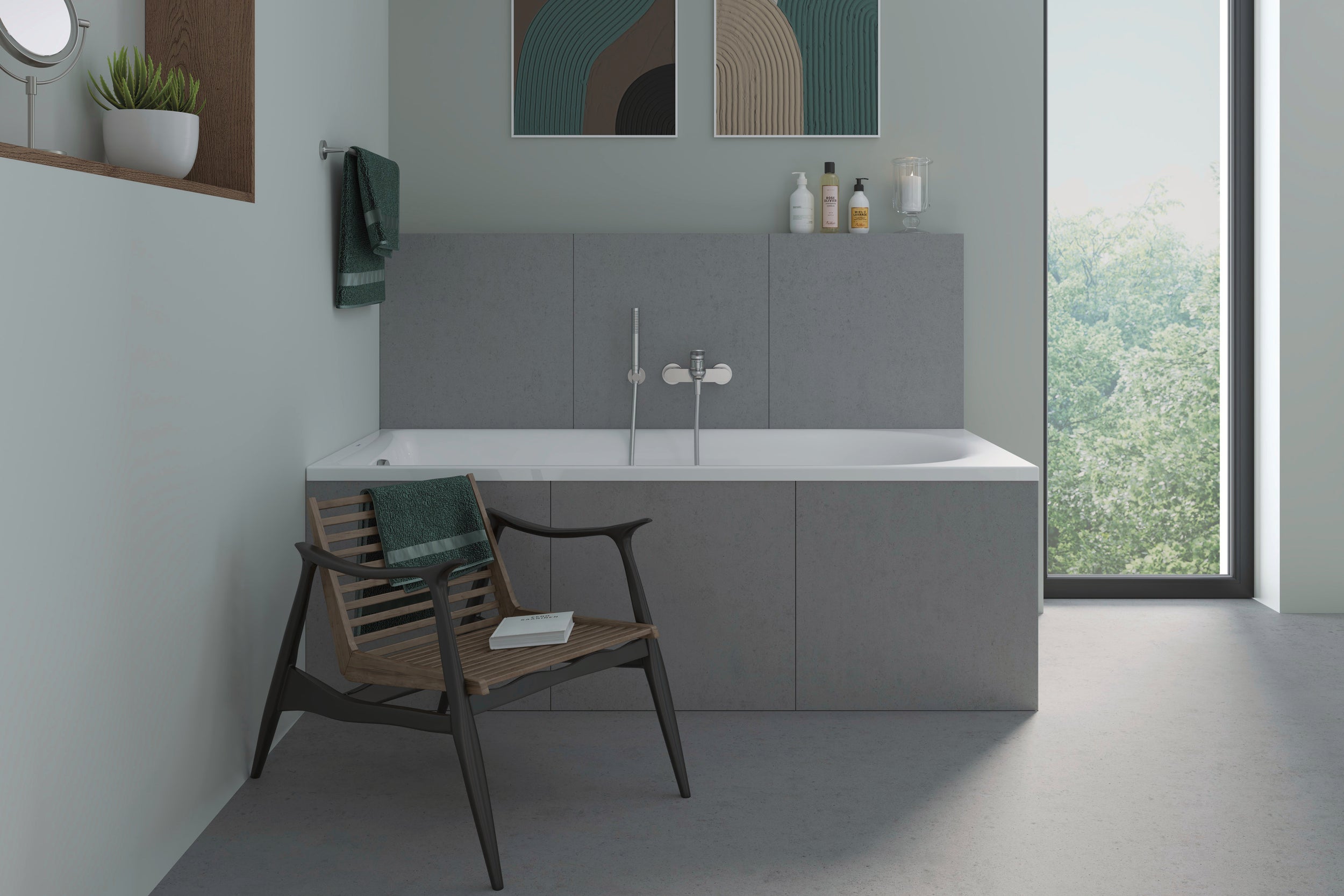 Duravit Wave Misturador de banheira monocomando visível - Cor selecionável
