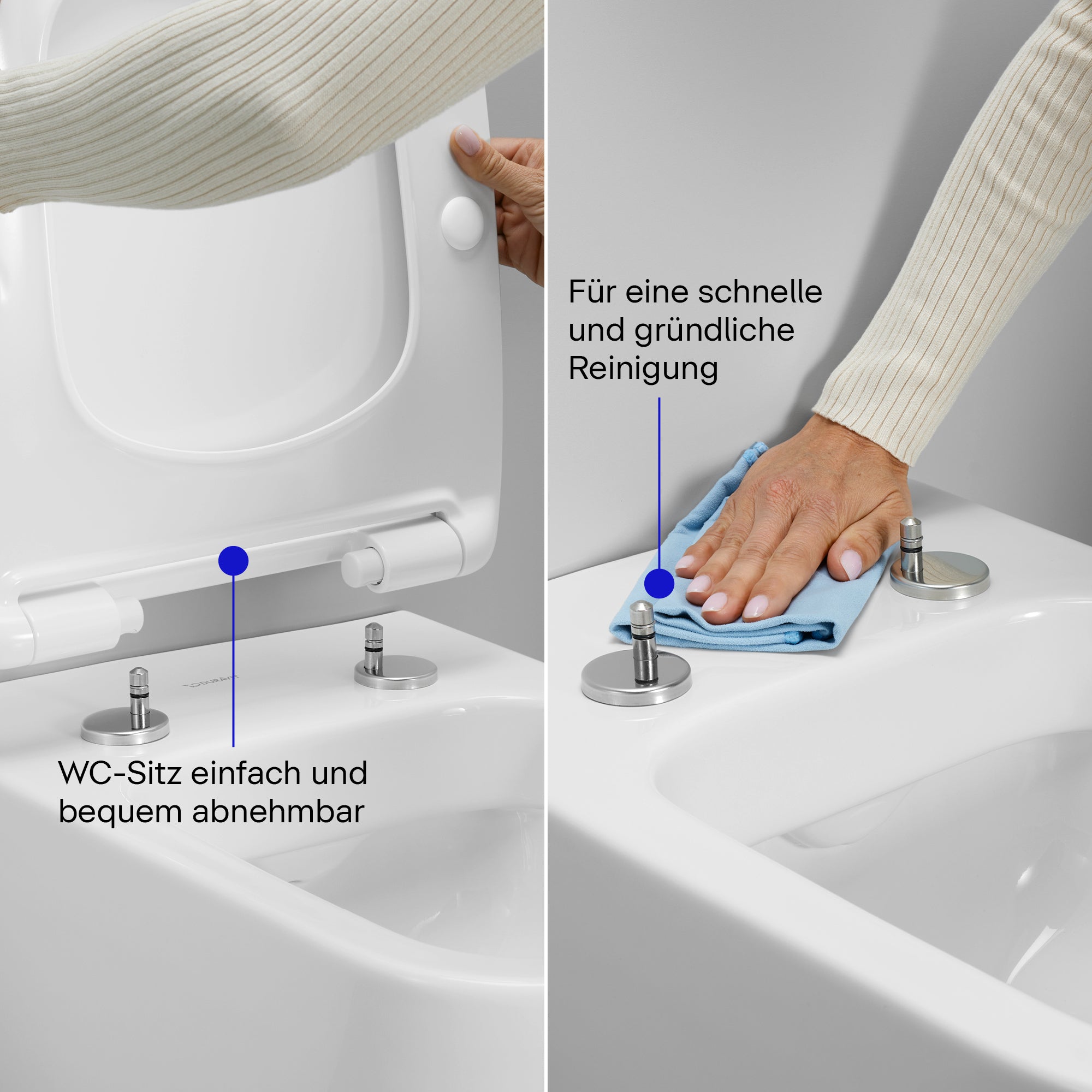 Assento sanitário universal Duravit Univavo com fechamento suave