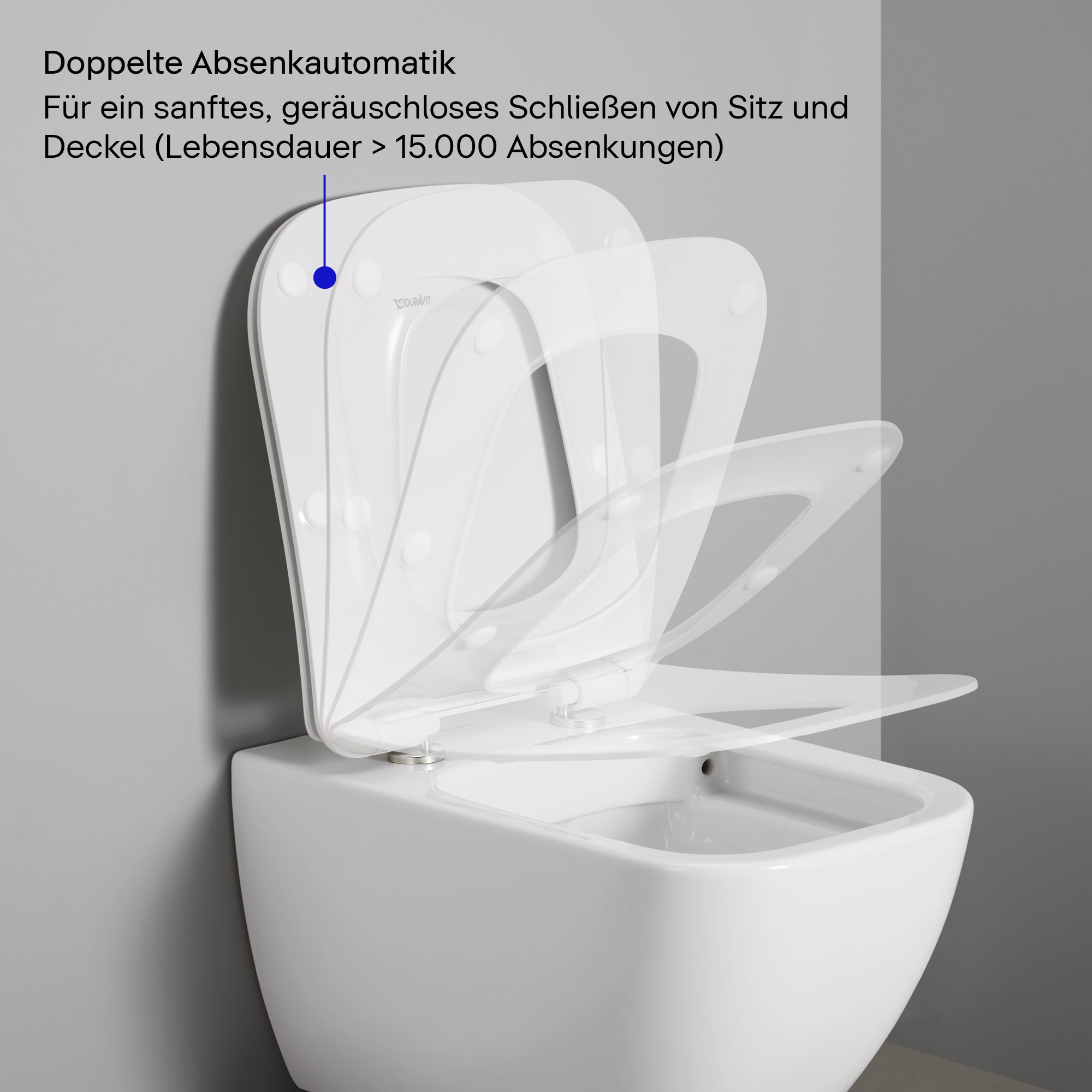 Assento sanitário universal Duravit Univavo com fechamento suave