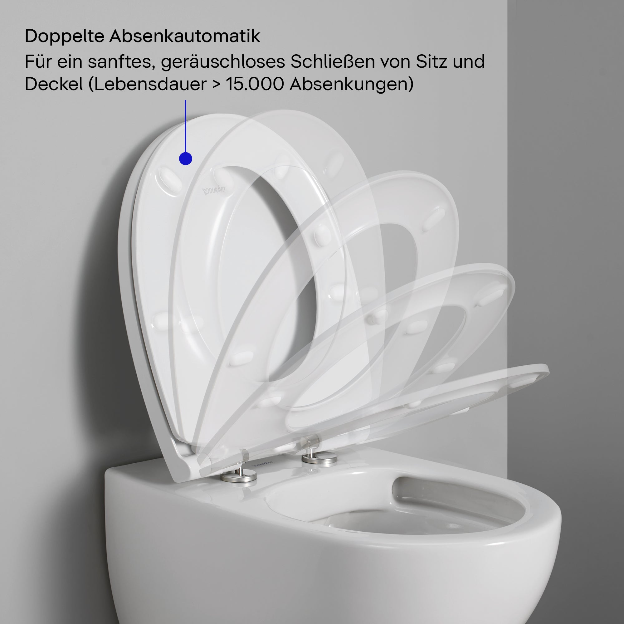 Assento de WC universal Duravit Univavo com mecanismo de fecho suave