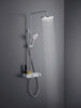 Duravit sistema de duche com termostato e prateleira de vidro