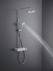 Duravit sistema de duche com termostato e prateleira de vidro