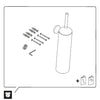 Duravit Starck T conjunto de escova sanitária