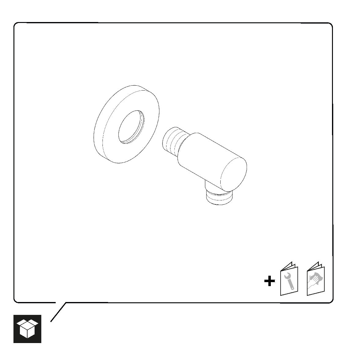 Duravit Universal curva de ligação à parede