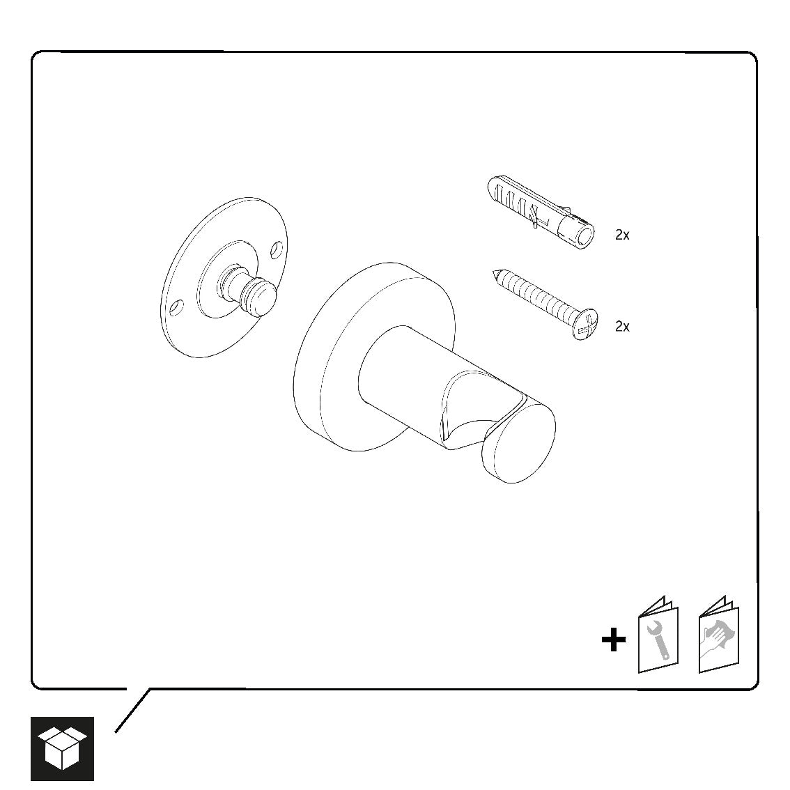 Suporte universal para chuveiro Duravit