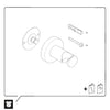 Suporte universal para chuveiro Duravit