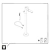  Duravit Wave Misturador de banheira de uma alavanca 