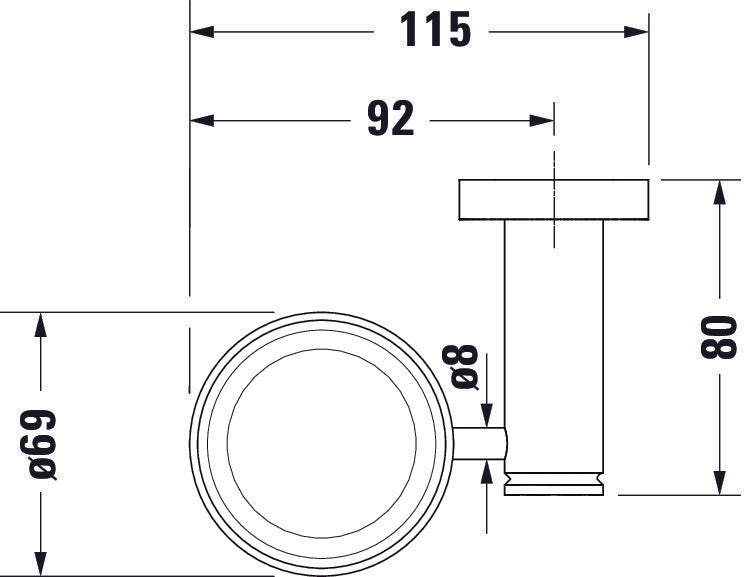 Duravit D-Code copo para escova de dentes