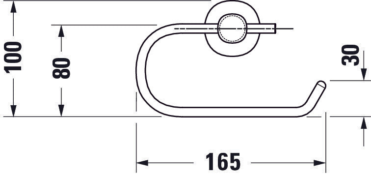 Duravit D-Code suporte para rolo de papel para 1 rolo 