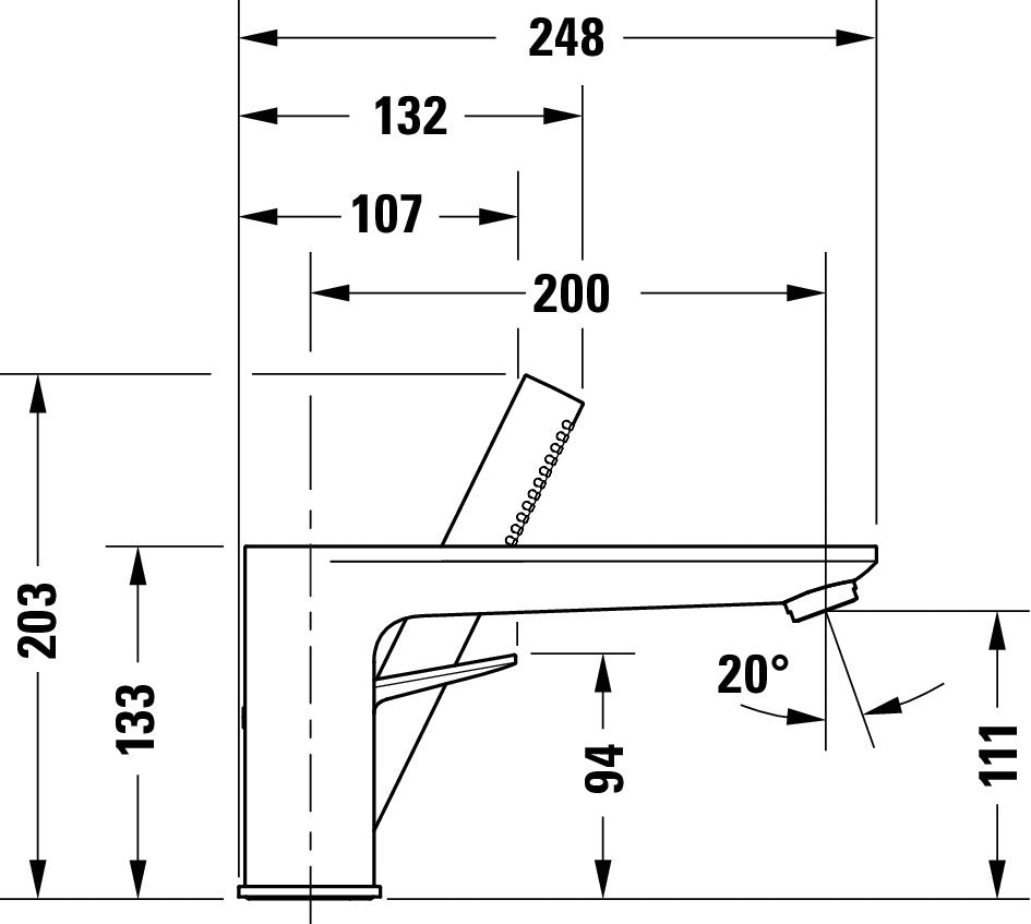 Duravit Wave Misturador de banheira de 3 furos 