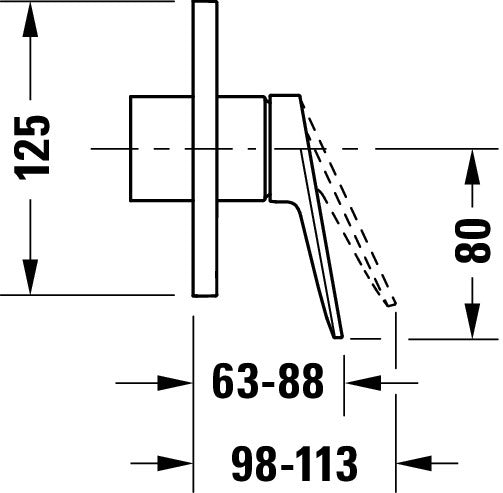 Conjunto misturador monocomando Wave - Cromado alto brilho