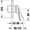 Conjunto misturador monocomando Wave - Cromado alto brilho