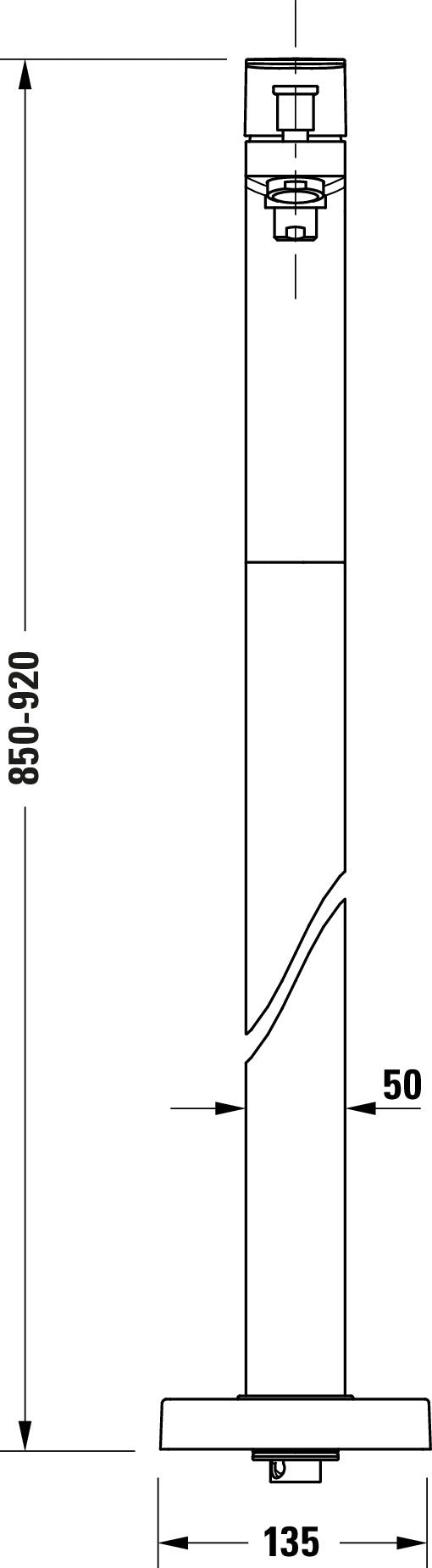 Misturadora de banheira monocomando Duravit Manhattan