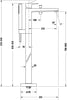 Misturadora de banheira monocomando Duravit Manhattan