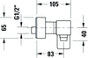 Duravit Manhattan misturadora de duche monocomando de montagem externa