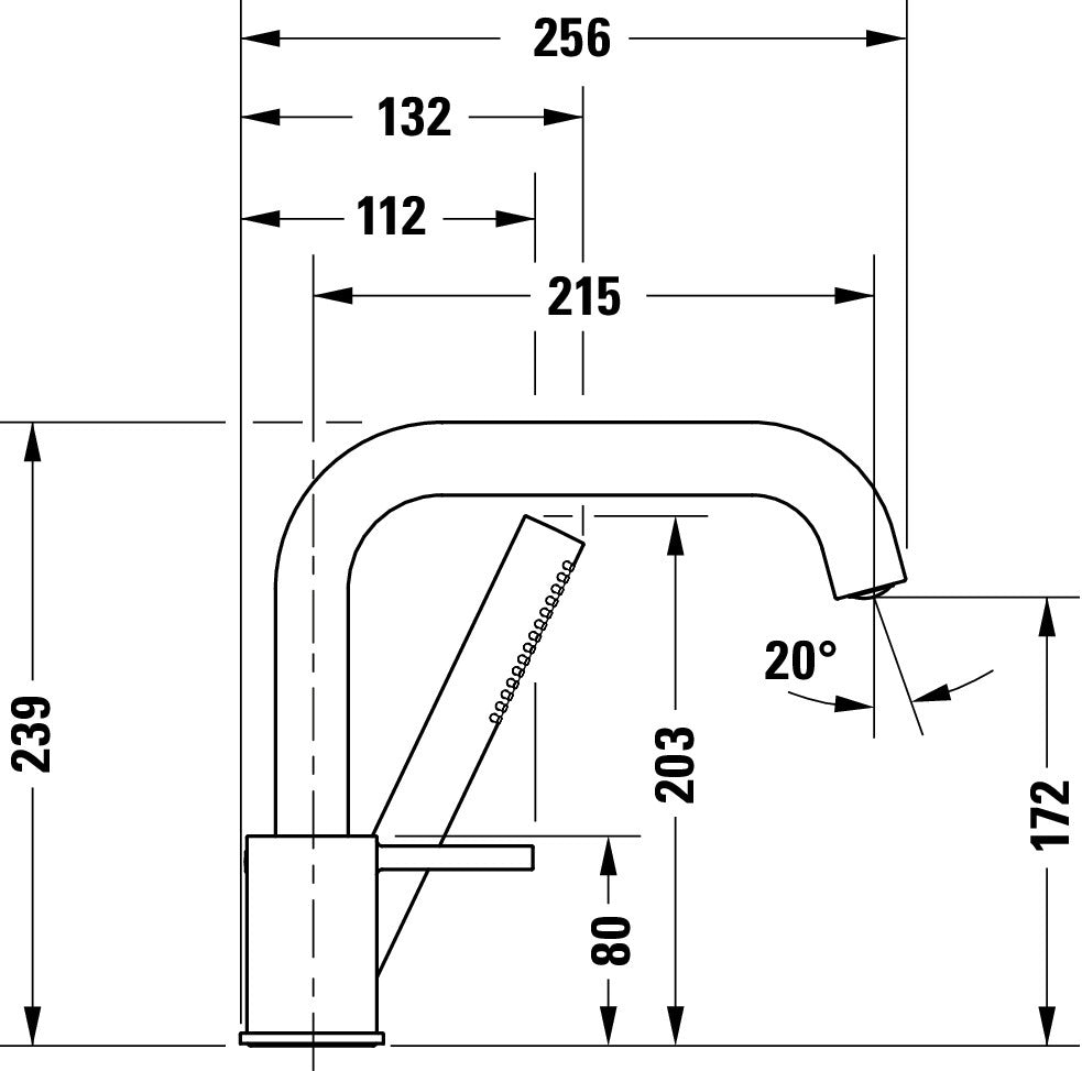 Misturadora de 3 furos para banheira Duravit Circle