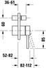 Duravit Circle Conjunto misturador monocomando oculto 