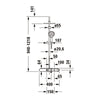 Duravit sistema de duche com termostato e prateleira de vidro