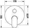 Misturador monocomando para banheira Duravit Wave