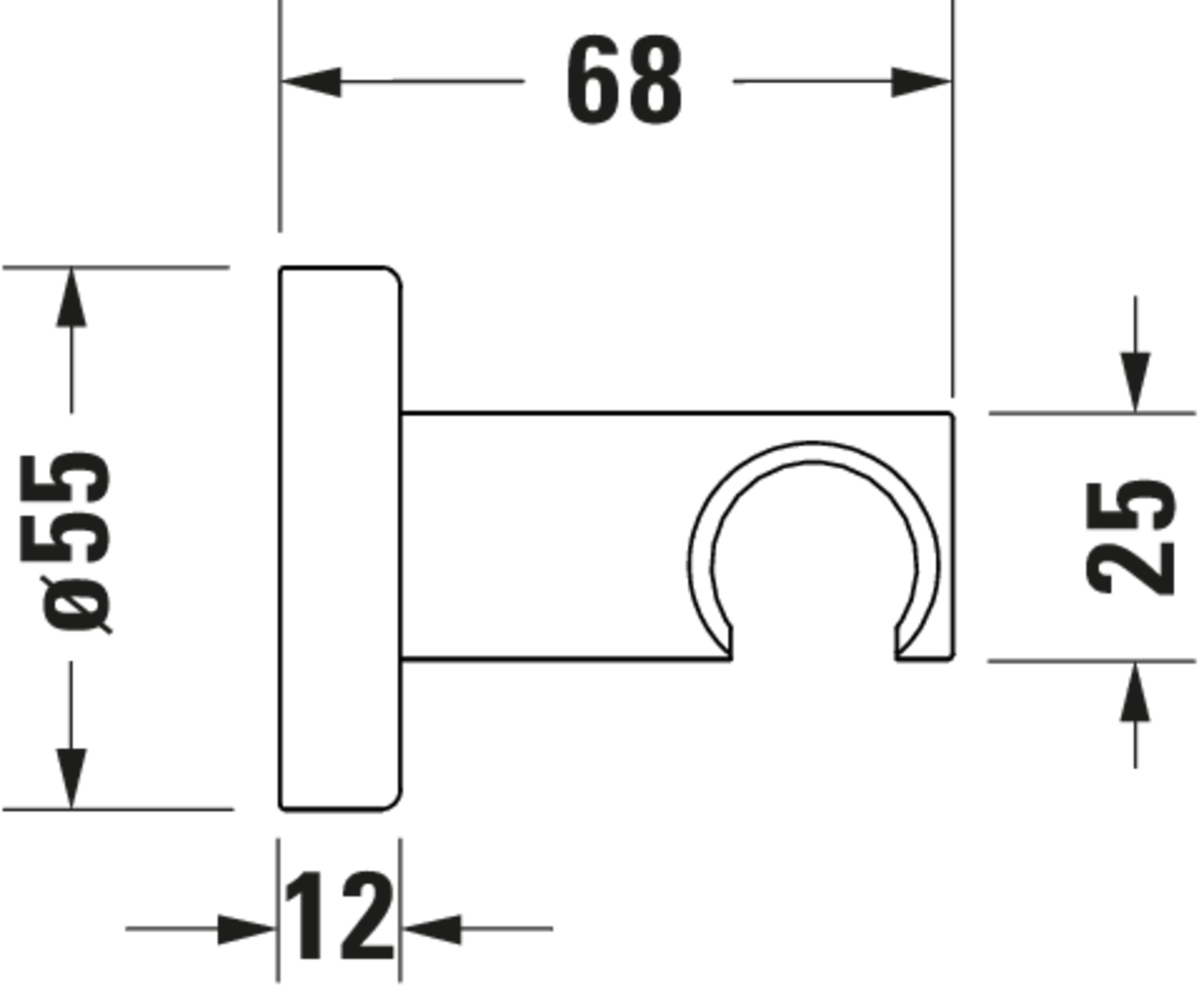 Misturador de banheira Duravit Wave com termostato