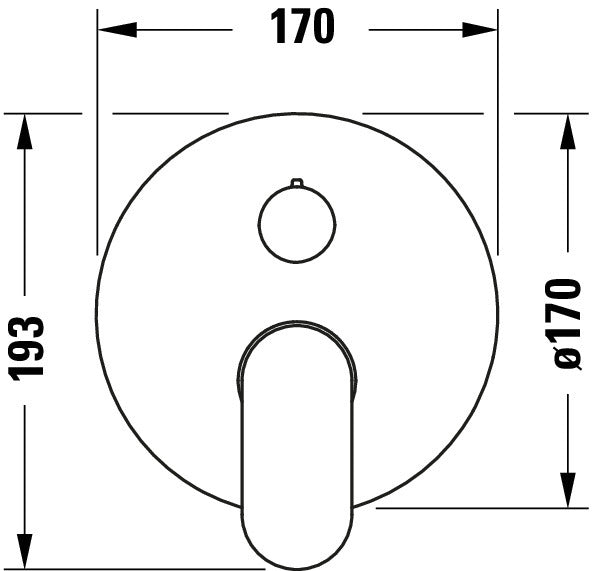 Duravit Wave misturador de banheira monocomando
