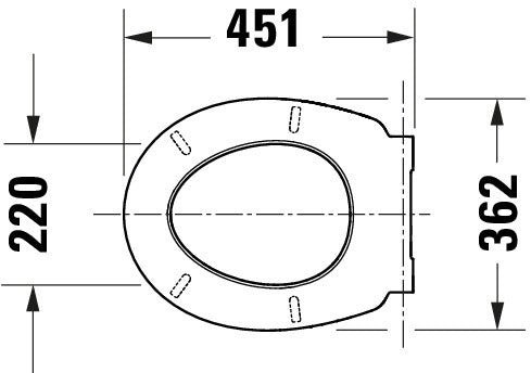 Assento de WC universal Duravit Univavo com mecanismo de fecho suave