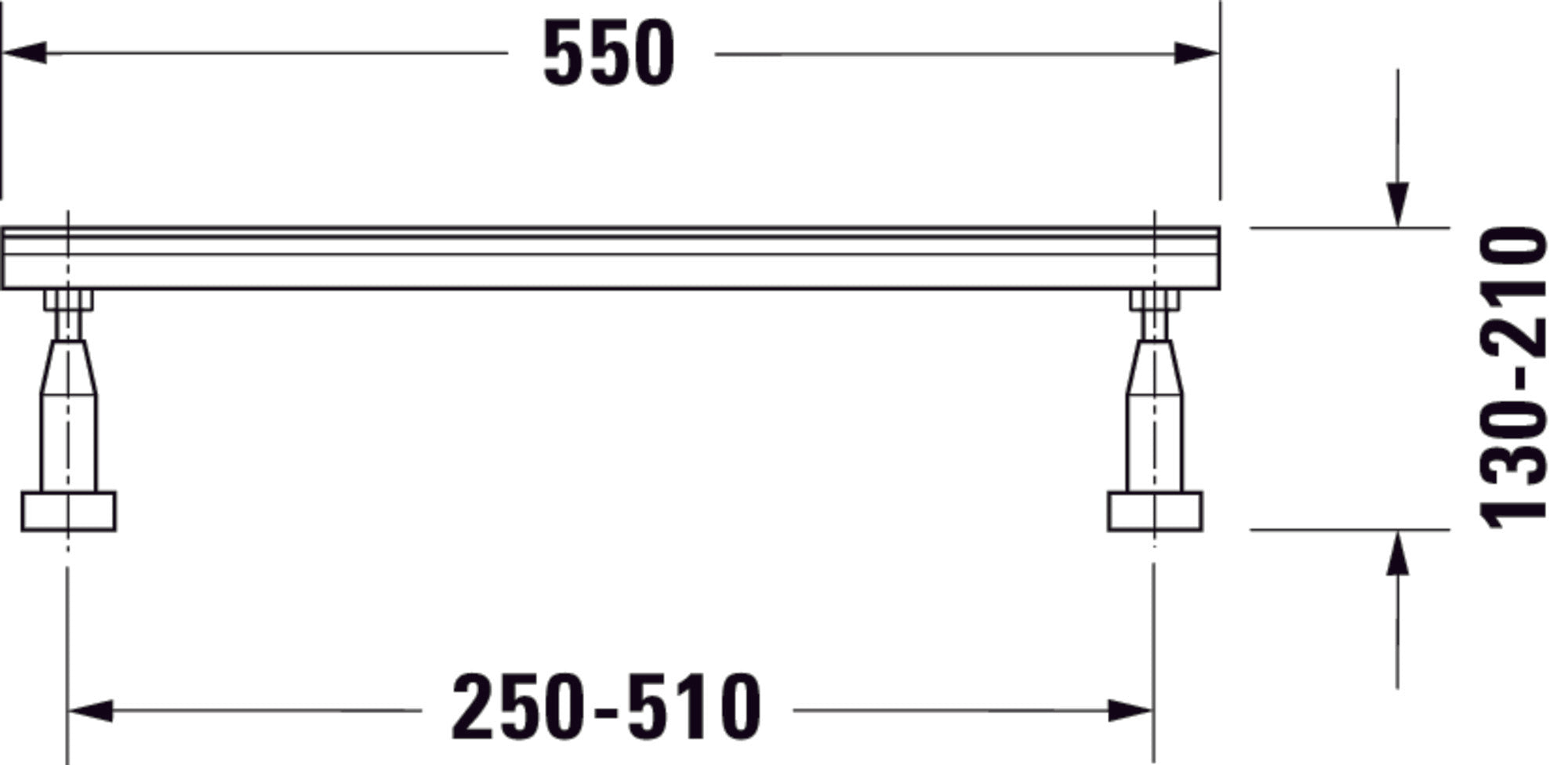 Duravit Pedestal universal - 2 peças