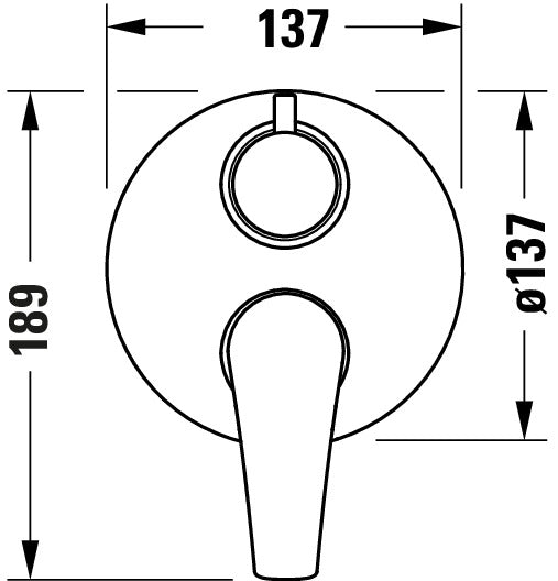 Misturador de banheira Duravit DuraVelez