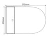 Conjunto completo de sanita com chuveiro higiénico Basic 1104 com elemento de parede Geberit Duofix