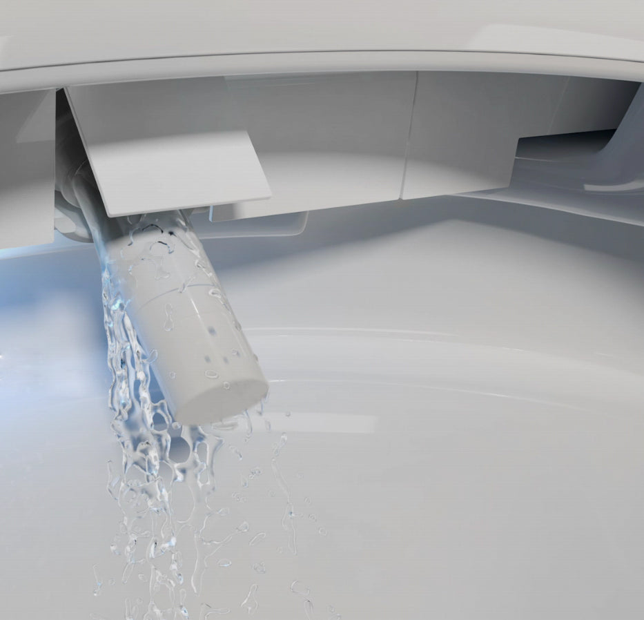 Conjunto completo de sanita com chuveiro higiénico Basic 1104 com elemento de parede Geberit Duofix