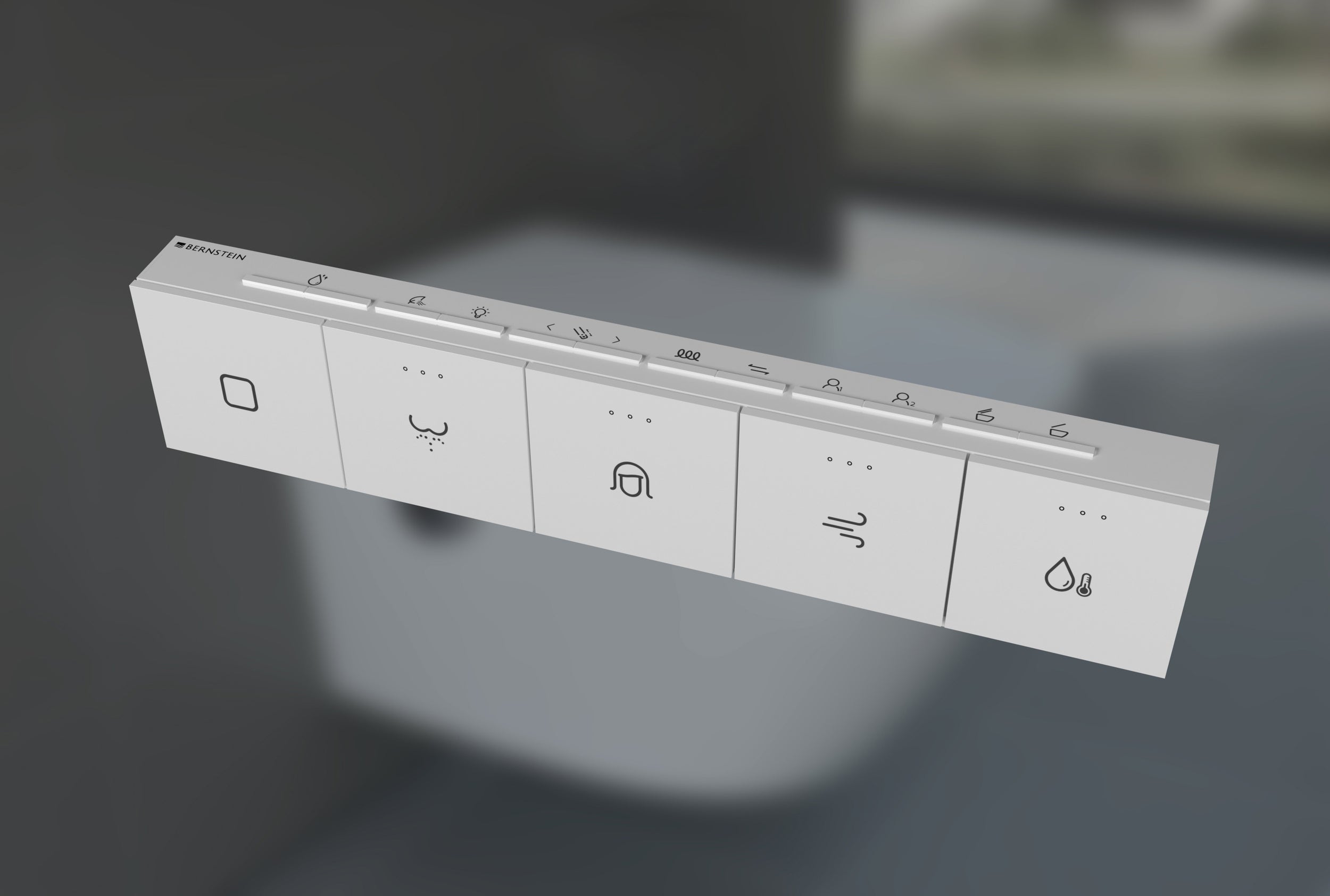 Conjunto completo de chuveiro sanitário T640 PRO com elemento de instalação Geberit Duofix