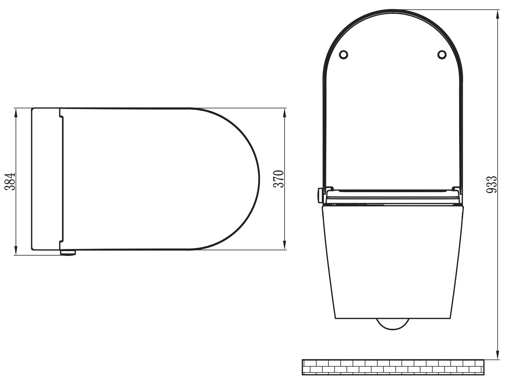 Pacote WC completo 37: DUSCH-WC PRO+ 1102