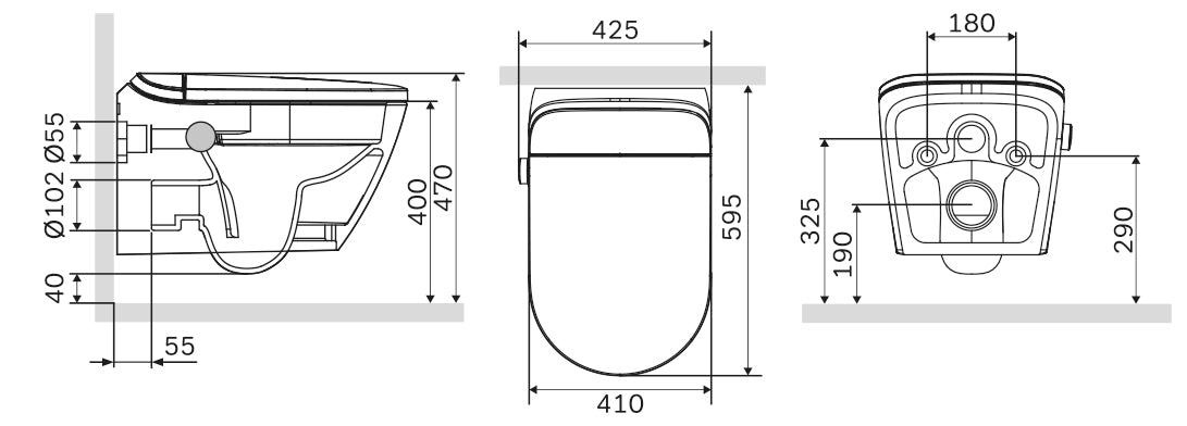 Sanita de duche T640 PRO Branco
