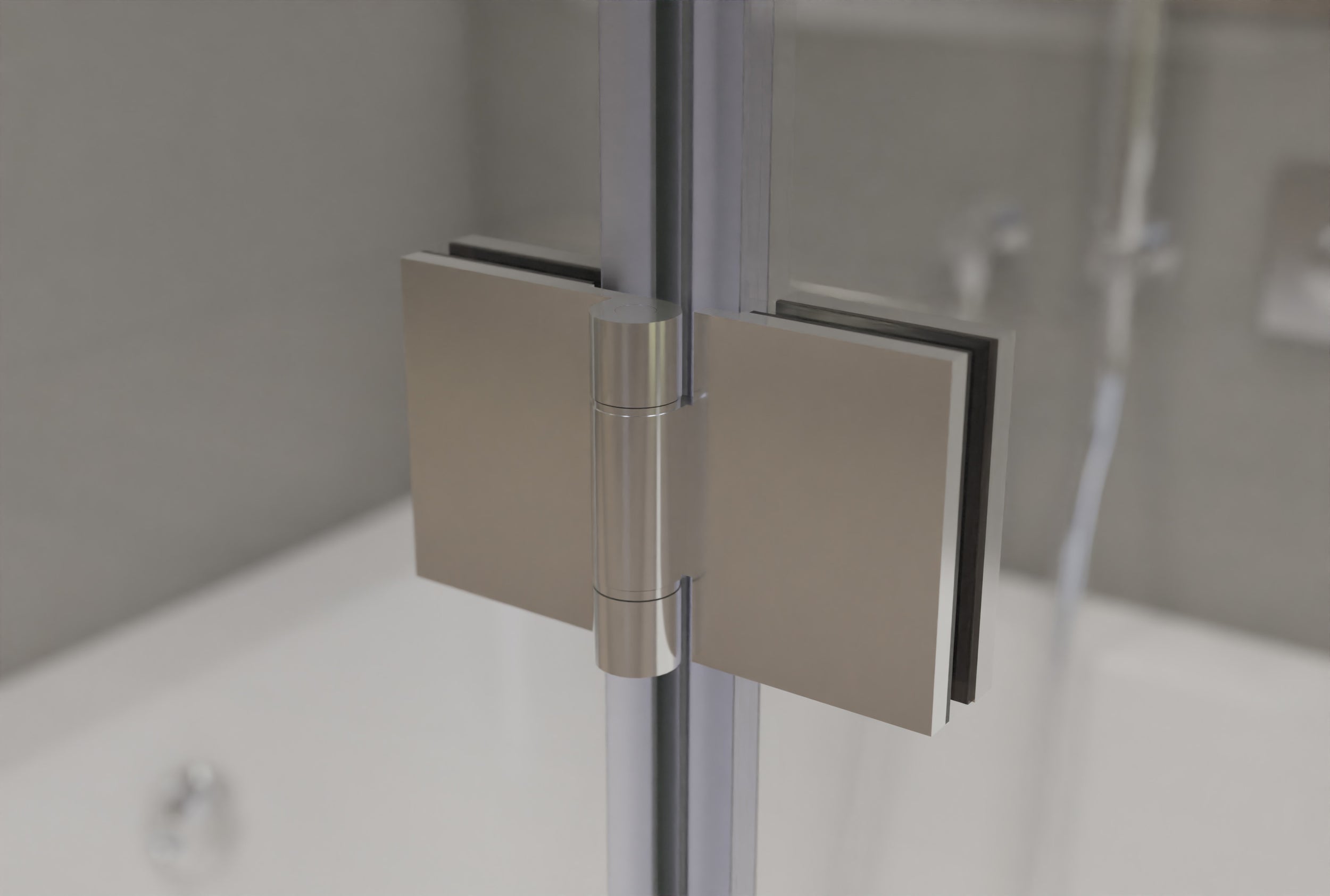 Chuveiro Nano vidro real 6mm NT209 - 120 x 140 cm - cor do perfil seleccionável