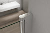 Chuveiro Nano vidro real 6mm NT209 - 120 x 140 cm - cor do perfil seleccionável