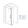 Divisória de duche Walk-In-Dusche Nano NT109