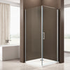 Recinto de duche de canto, com revestimento NANO - 6mm - EX416S - 80 x 80 x 195 cm