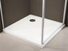 Recinto de duche de canto, com revestimento NANO - 6mm - EX416S - 80 x 80 x 195 cm